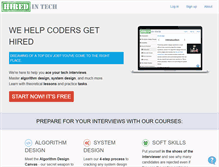 Tablet Screenshot of hiredintech.com